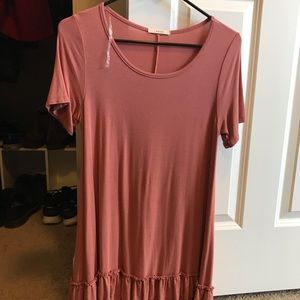 Short Sleeve Ruffle Tunic